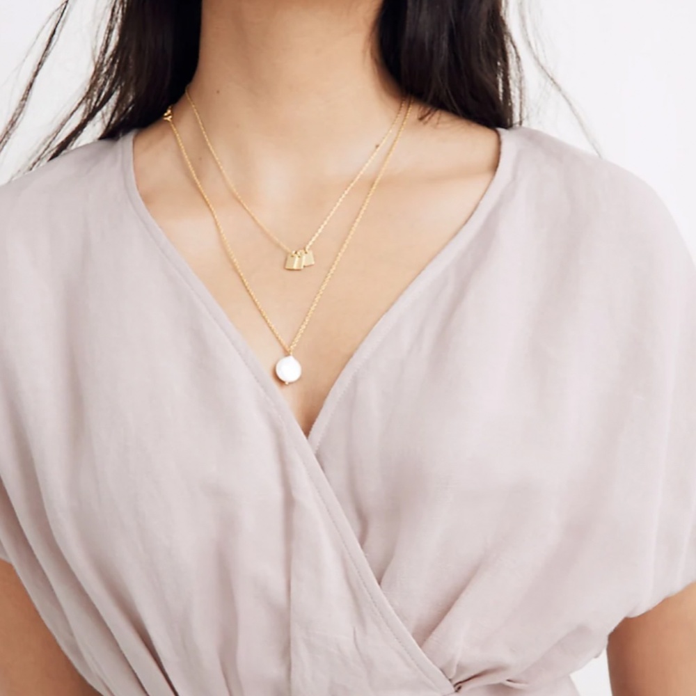 Madewell Linen Blend Dolman Sleeve Crossover Midi Dress Size Small